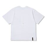 Square Camouflage Pocket Oversized Short Sleeves T-Shirts White / Black