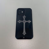 [MADE] cross epoxy phone case (black)
