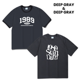 【SET】1989 クールコットンリンガー半袖（DEEP GRAY）+イルージョン クールコットンオーバーフィット半袖
