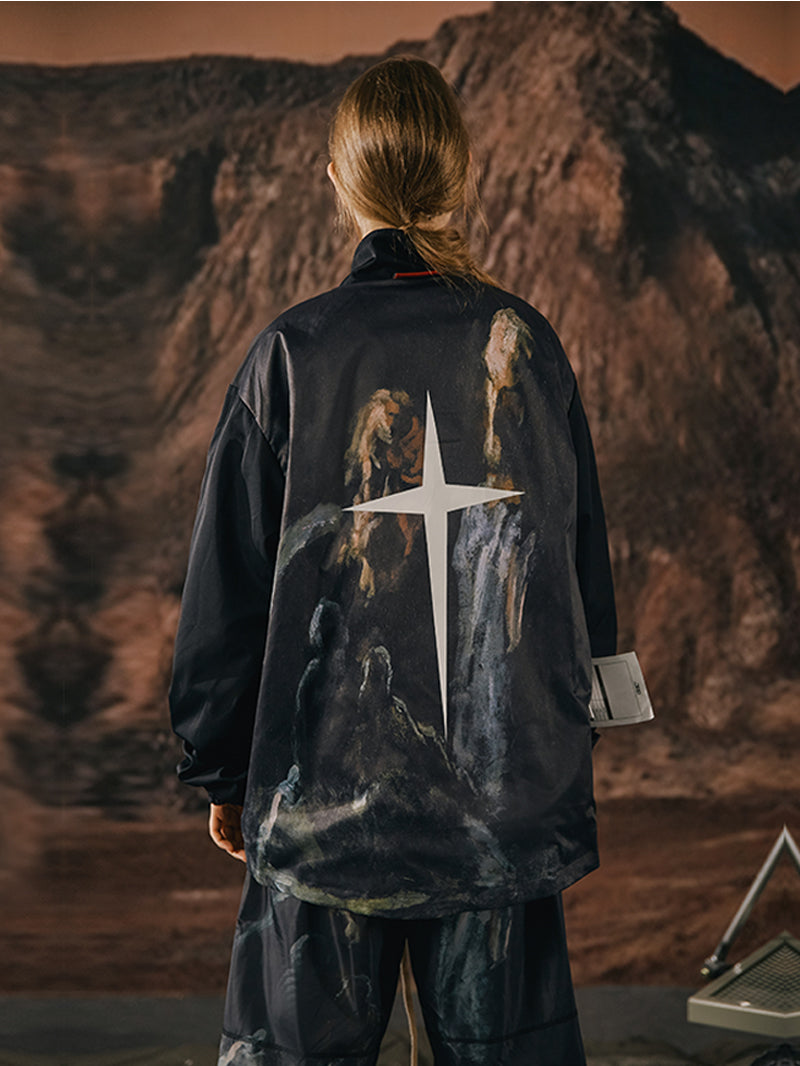 DOUBLE-SIDED OIL PAINTING JACKET