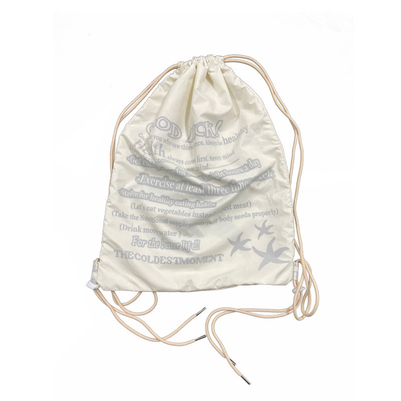 TCM starfish reversible gym sack (ivory)