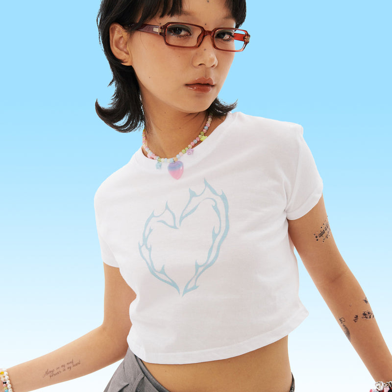 BN Heart Crop T-shirt [3Color]