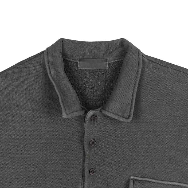 ASCLO Pig Pocket Short Sleeve Collar T Shirt (3color)