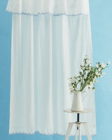 azulejo collection blue lace curtain tablecloth