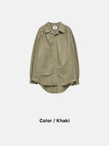 YM PlRich shirring blouse (3 colors)