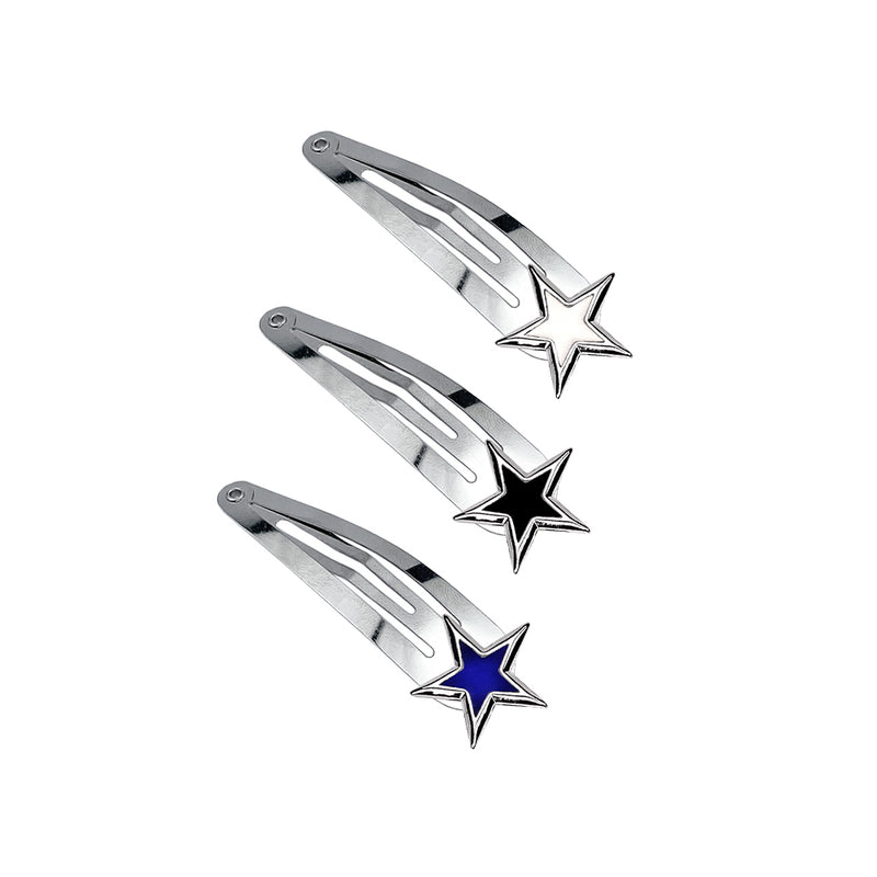 [SET] Funky Star Hair Clip Pins