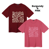 【SET】Kinsum Logo Tee (Burgundy)_K23QB644 + Swirl Kinsum Tee (Pink)_K24QB711