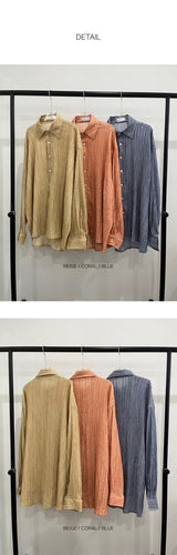 [S/S] Pigment dyeing wrinkle shirts(3color)