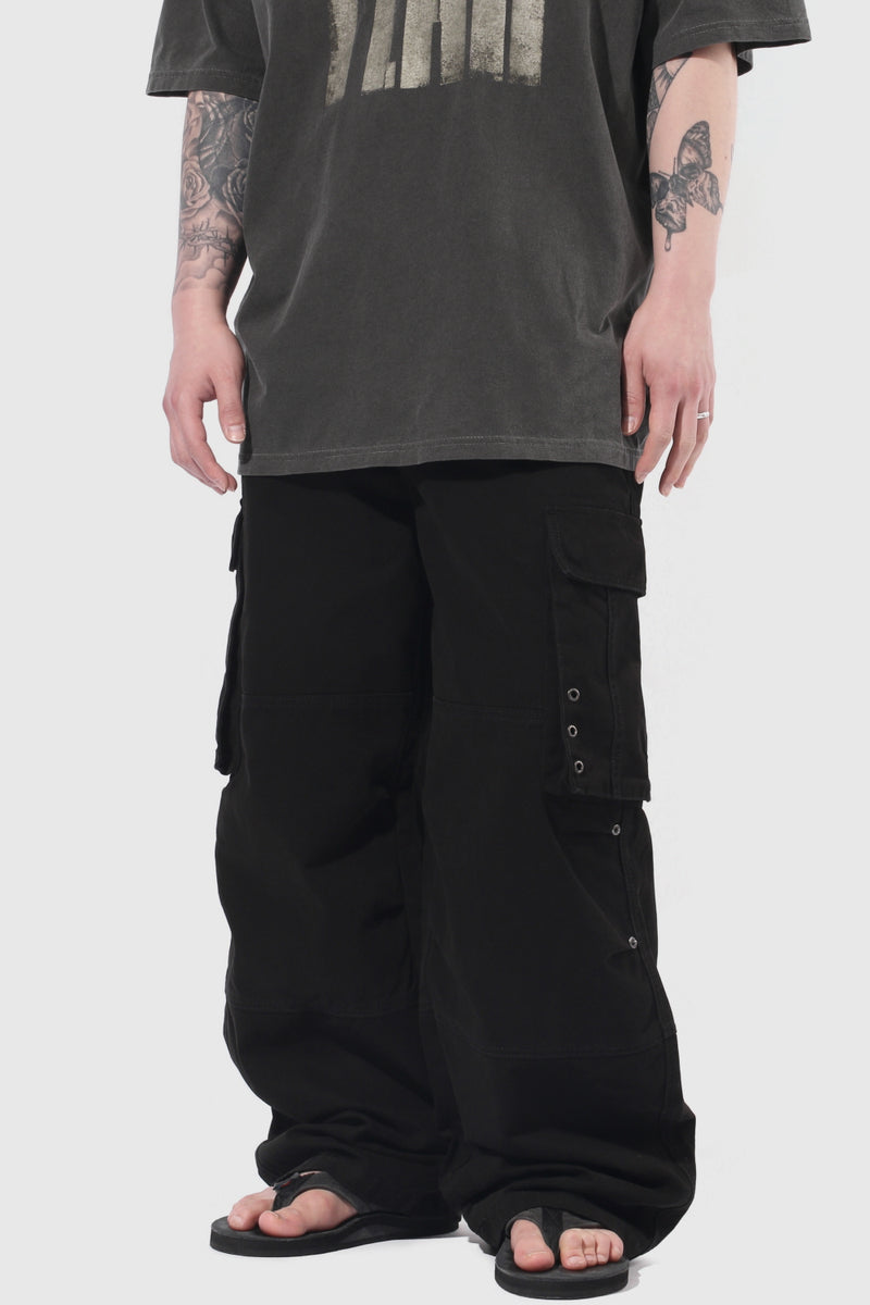 M.Eyelet Point Cargo Pants [2color]