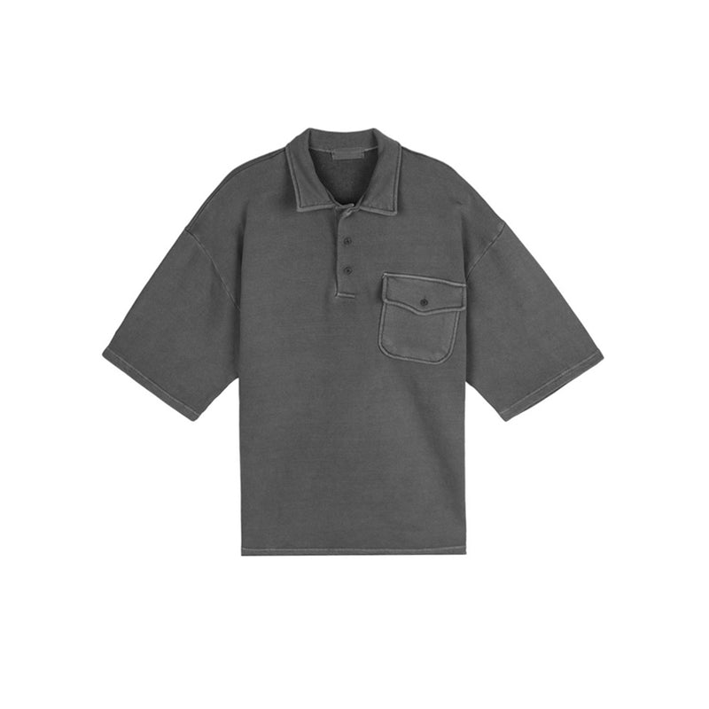 ASCLOピグポケットショートスリーブカラーTシャツ (3color)