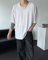 B747 Oversize fit U-neck Short-sleeved T-shirt (5 colors)