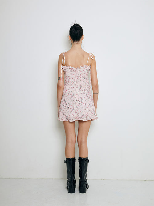 フリルミニドレス / Frill mini dress (pink)
