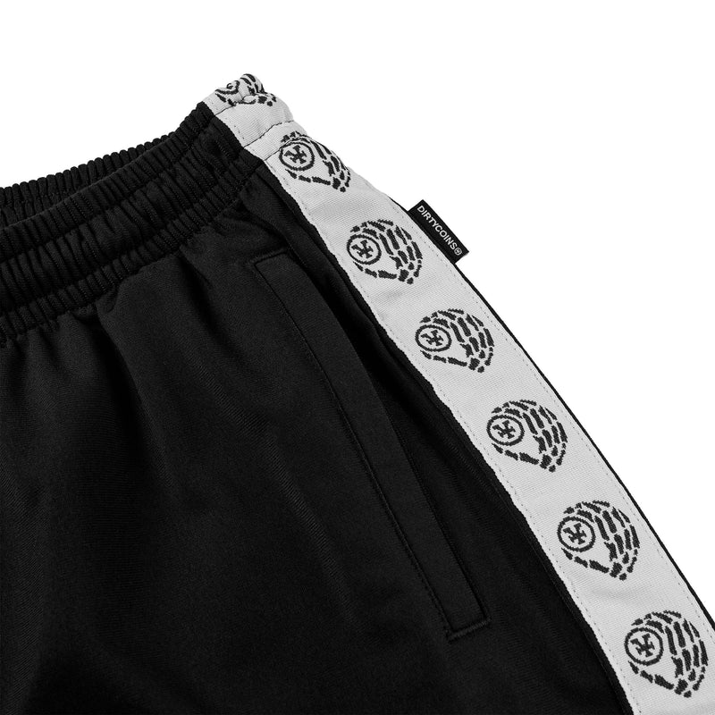 Track Shorts Relaxed Taped Logo - Black