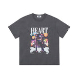 [ULKIN X Tree 13] Artist T-shirt heart charcoal