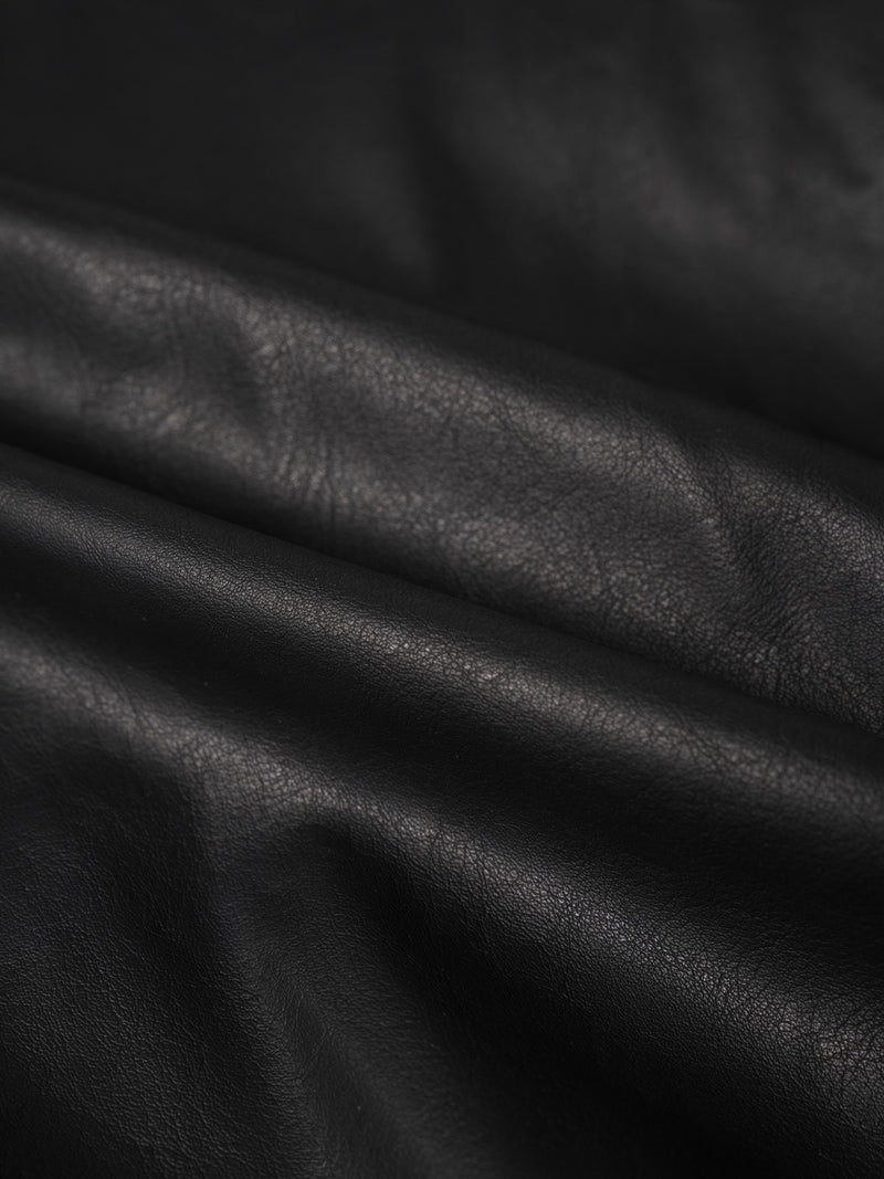 LMN deep washing leather crop jacket (2 colors)