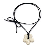 Acrylic Flower Necklace [Ivory]