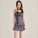 [BettyBoop] Shirring Lace Slip Mini Dress_(2 Colors)