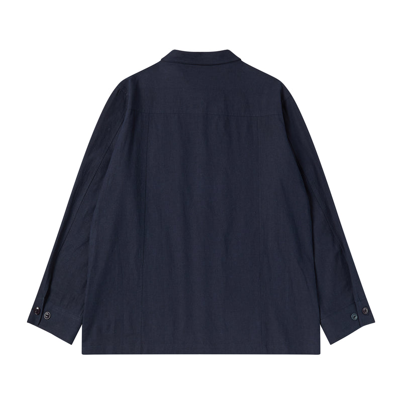 [COLLECTION LINE] N ARCHIVE HAND MADE WESTERN DETAIL LINEN JACKET NAVY