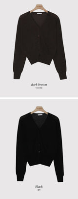 OT Basic Linen V-neck Knit Cardigan (9color)
