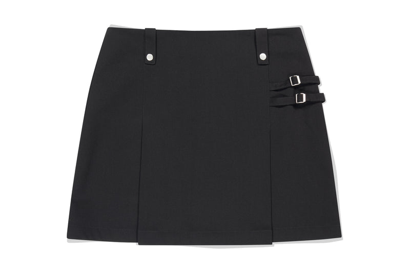 DOUBLE BELTED SKIRT