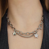 Funky Star Bold Chain Surgical Necklace