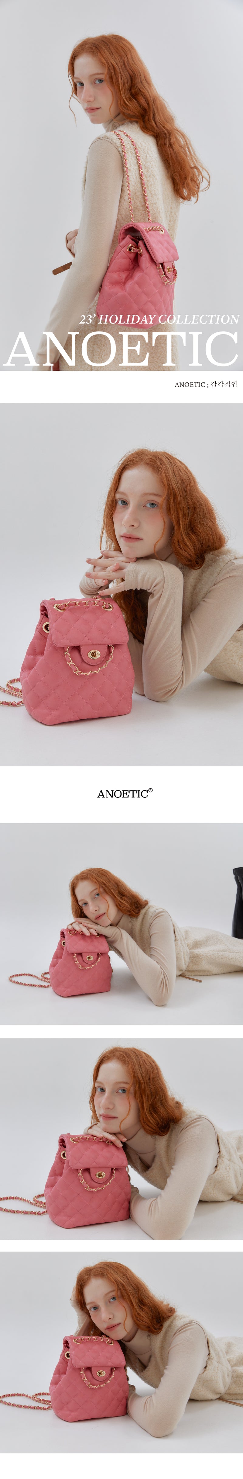 ANC CLASSIC BACKPACK_QUILTING PINK