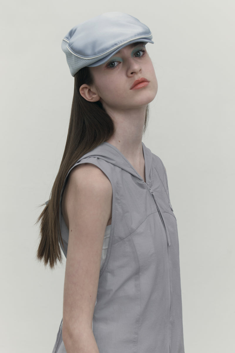 BOUQUET GIRL SATIN HUNTING CAP [BLUE]