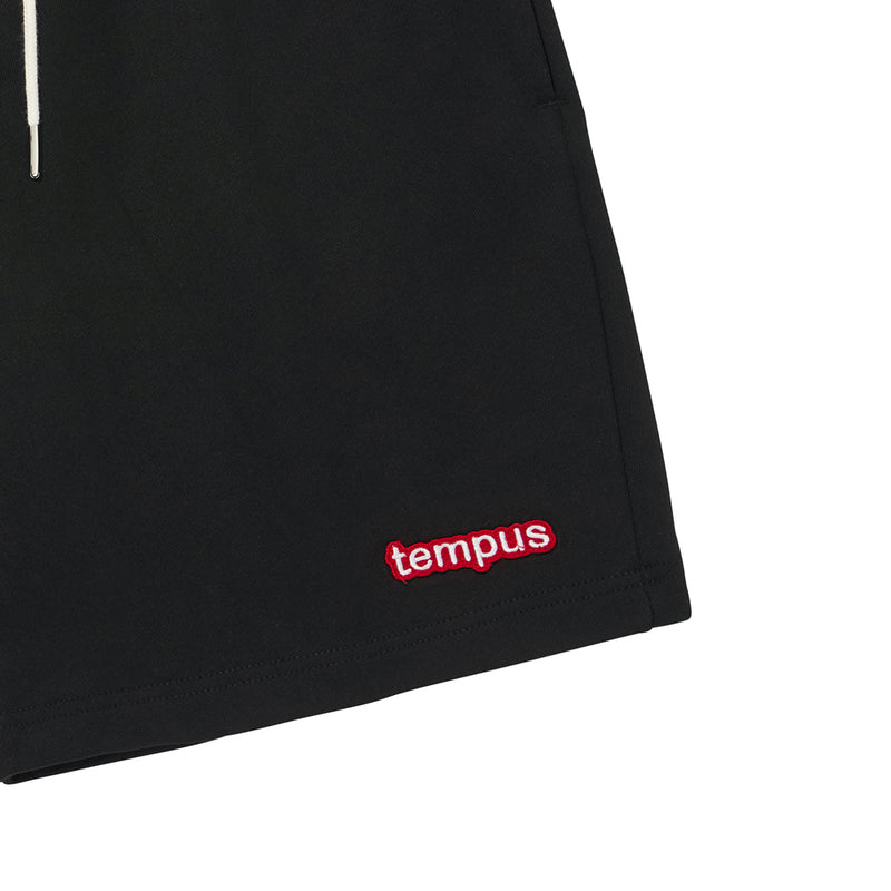 TEMPUS パッチイージーハーフパッチパンツ (BLACK)