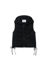 shirring vest (black)