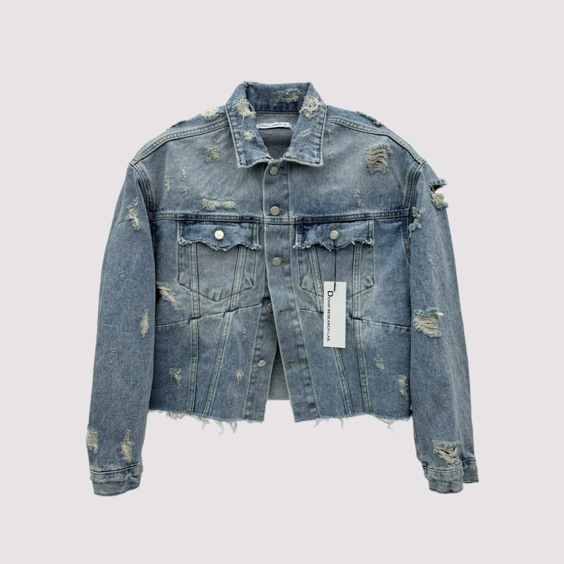 MG624,625 incision damage jean jacket (2 colors)