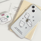 [Gel-hard] Fluffy twinkle puppy Phone case