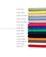 LMN セイントクールリネンラウンドショートスリーブニットウェア (14 colors)