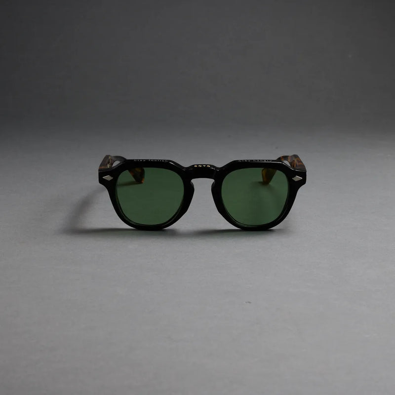Vatic Vintage Optical Soto Demi/Black 8mm Thick-cut acetate frame glasses