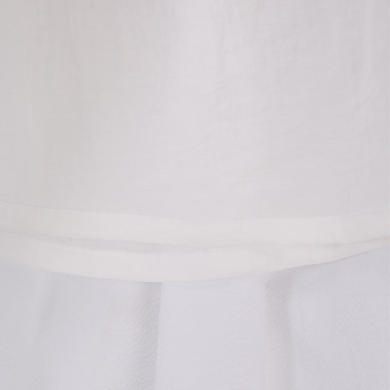White Seersucker Pocket Skirt