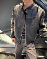 Locoon biker leather jacket