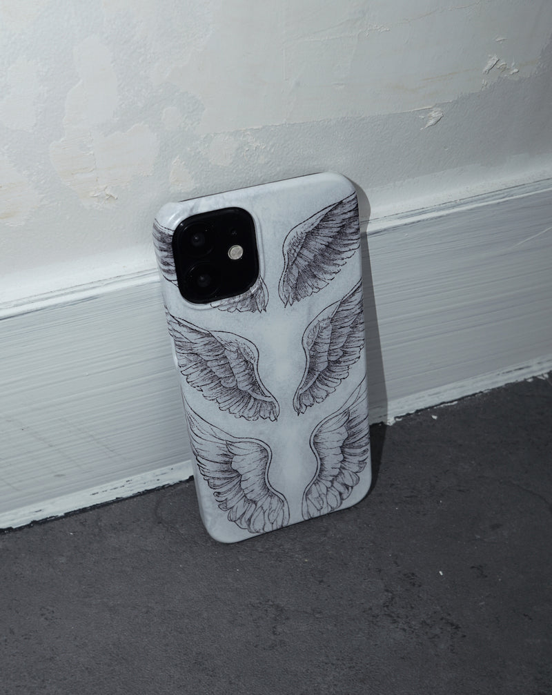 [MADE] wings matt hard phone case (matt/black)