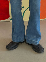 2 Low Glitter Bootcut Denim Pants (2color)