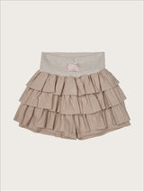 Cancan Mini Skirtpants _brown