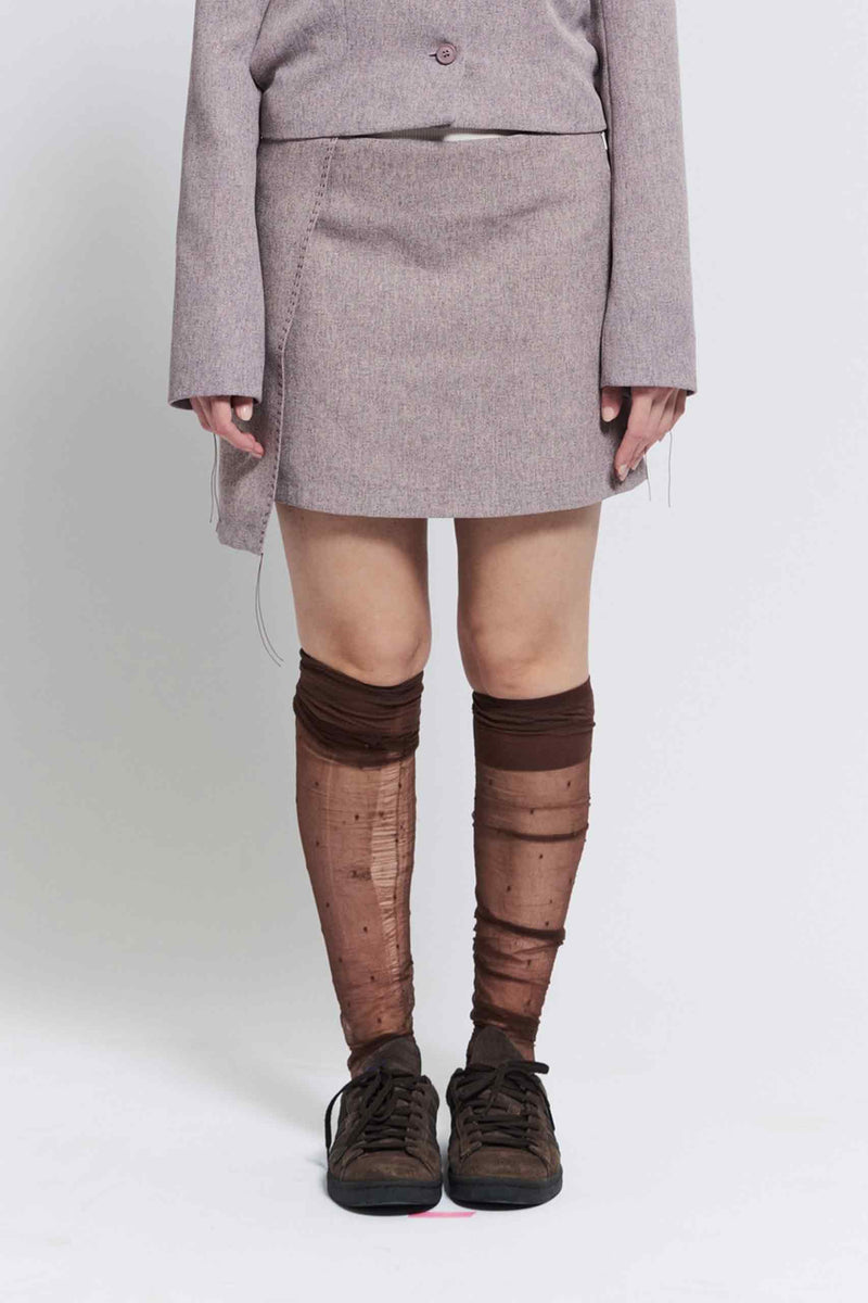 Stitch mini skirt (Pink)