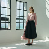 rose flare skirt (black)