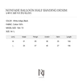 NONFADE BALLOON HALF BANDING DENIM