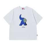 [COLLECTION LINE] ALL HAND MADE ART WORK 1/2 T-SHIRT WHITE