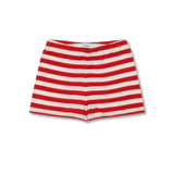 Knit Striped Shorts (Red)