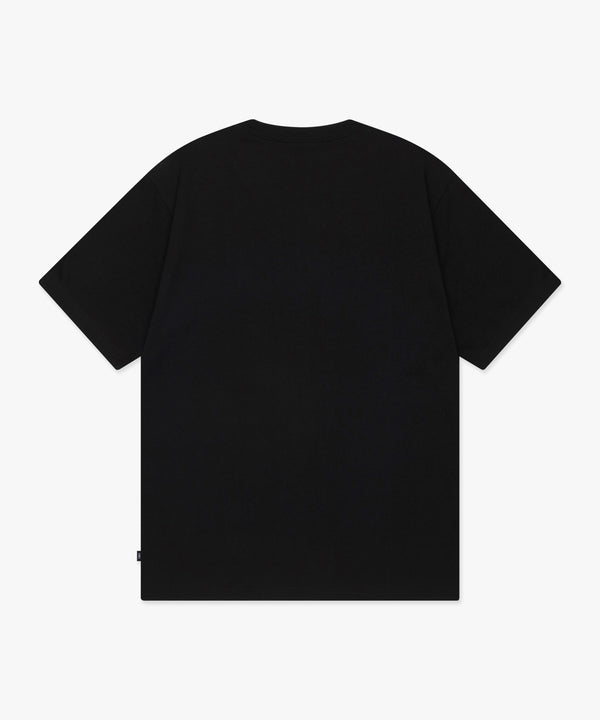 ウォーターカラーベアヘッドTシャツ black