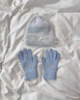 リボン グローブ / ribbon short gloves (sky blue)