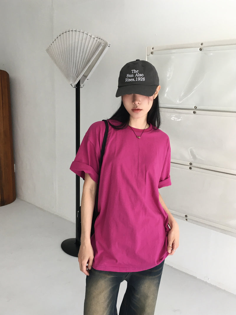 [UNISEX] Tiffen Daily Plain Overfit Short Sleeve T-Shirt