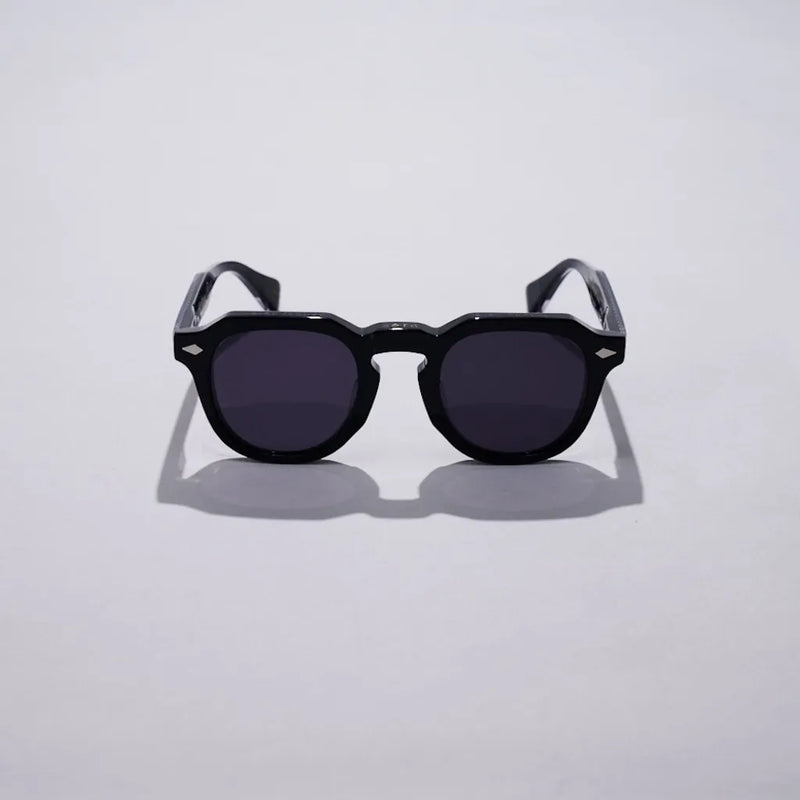 Vatic Vintage Optical Soto Black 8mm Black lens with French crown thick-cut acetate frame