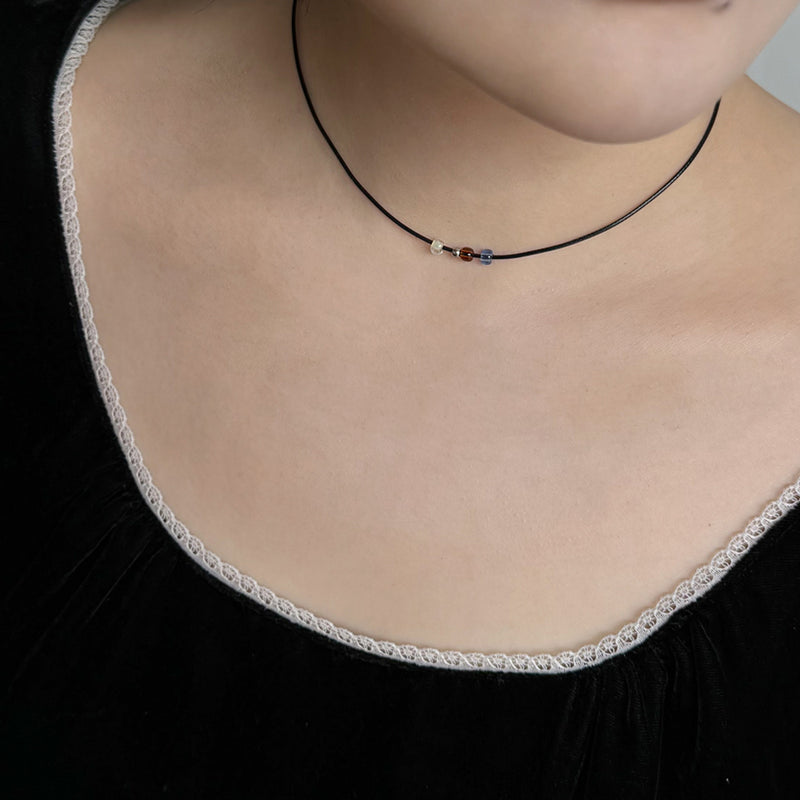 Leather Choker.(5color)