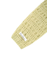 Pastel see-through knit cardigan