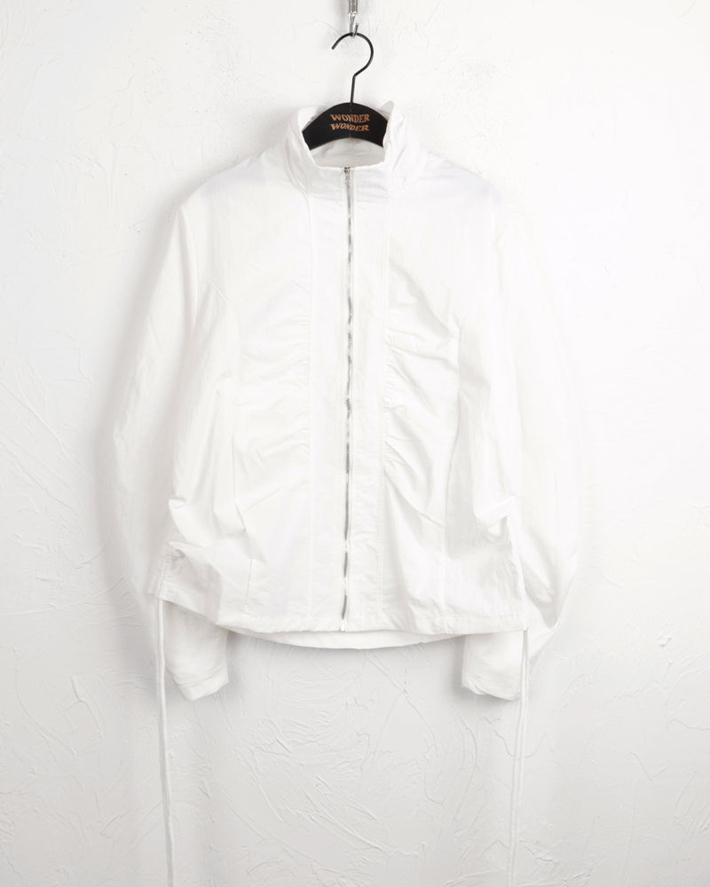 Newer shirring string nylon windbreaker jacket